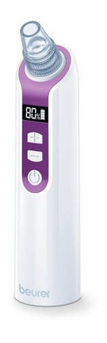 Масажер Beurer для обличчя вакуумний, акумулятор, USB, 3 режими, білий