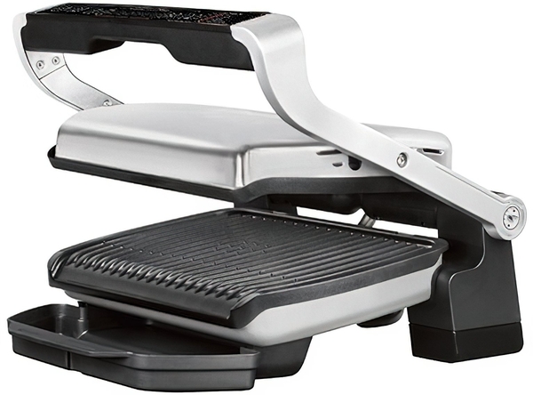 Гриль Tefal притискний OptiGrill+ Initial 2000Вт, темп. режимів-5, знімні пластини, метал