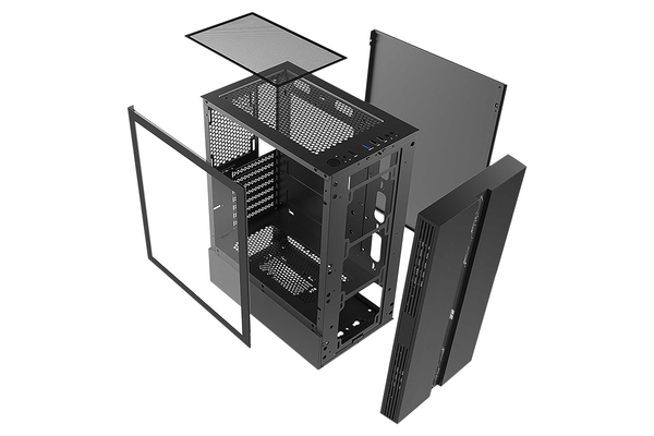 Корпус 2E GAMING Runa G2107 без БЖ 1xUSB3.0, 2xUSB2.0, 1x120мм ARGB, VGA 325мм, LCS ready, TG Side Panel, ATX, чорний