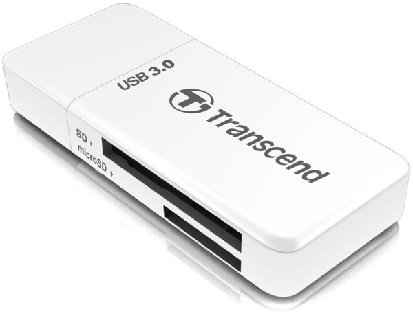 Кардрідер Transcend USB 3.1 Type-A > microSD/SD Білий