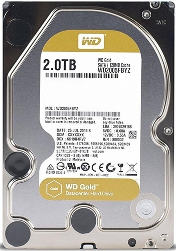 Жорсткий диск WD  2TB 3.5" 7200 128MB SATA Gold