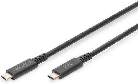 Кабель DIGITUS USB-C > USB-C заряджання/синхронізації, Type-C, 1м, чорний