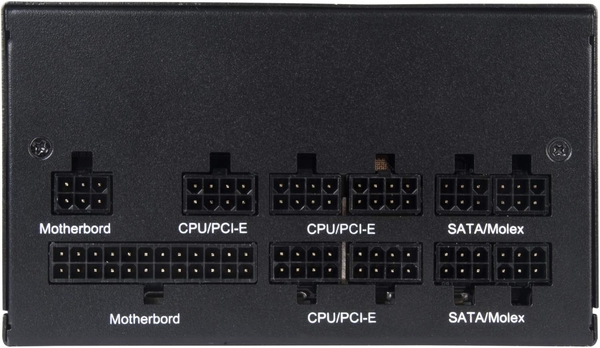 Блок живлення SilverStone Decathlon  (750W),  >90%, 80+ Gold, 120мм, 1xMB, 24pin(20+4), 2xCPU 8pin(4+4), 6xMolex, 8xSATA, 4xPCIe 8pin(6+2),Fully modular