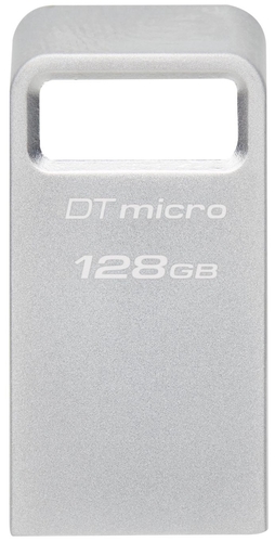 Накопичувач Kingston  128GB USB 3.2 Type-A Gen1 DT Micro R200MB/s Metal