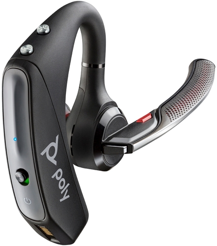 Гарнітура комп'ютерна моно In-ear Poly Voyager 5200 з адаптером BT700, USB-A, Bluetooth, всеспрямований, Acoustic fence, чорний