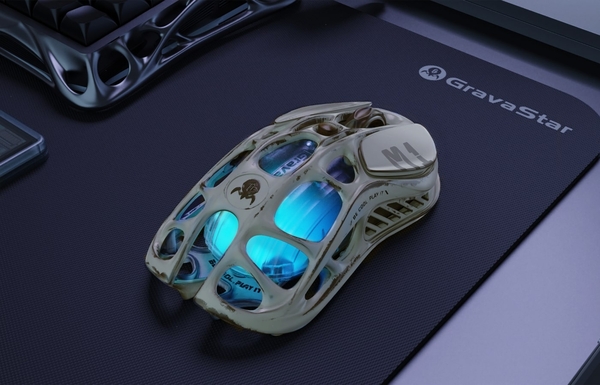 Миша GravaStar Mercury M1 Pro, magnesium alloy body, BT/WL/USB-A, 4K, RGB, Battle-Worn