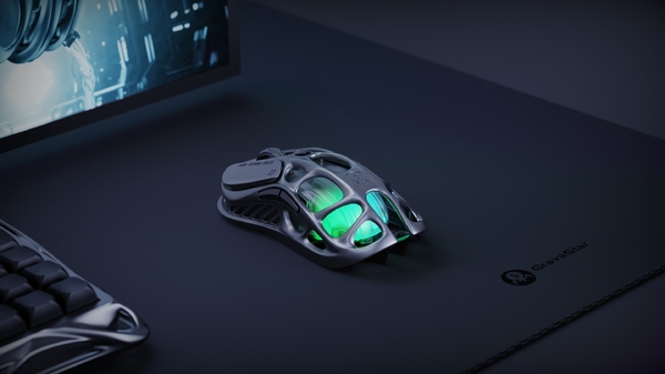 Миша GravaStar Mercury M1 Pro, magnesium alloy body, BT/WL/USB-A, RGB, Gunmetal Gray