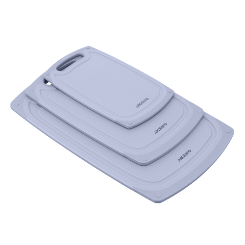 Дошка кухонна Ardesto Gemini, 25х15х0.8см, пластик, сірий