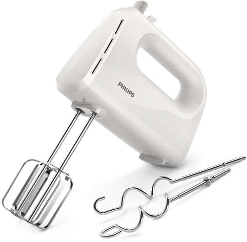 Міксер Philips ручний Daily Collection 300Вт, насадки-2, турборежим, білий