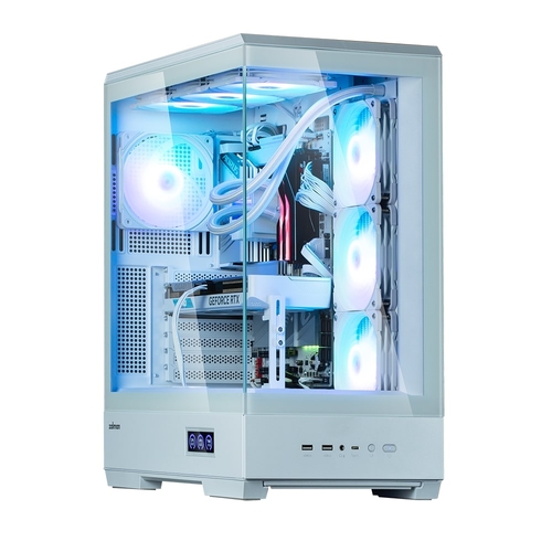 Корпус Zalman P50 DS без БЖ, 2xUSB3.0, 1xUSBType-C, 4x120мм ARGB, VGA 435мм, LCS ready, TG Side Panel, ATX, білий