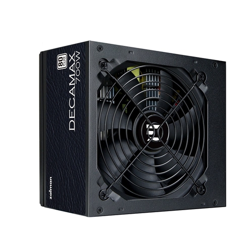 Блок живлення Zalman Decamax  (700W) 85%, 80 Plus, 120мм, 1xMB 24pin(20+4), 1xCPU 8(4+4)+4pin, 3xMolex, 6xSATA, 4xPCIe 8pin(6+2)