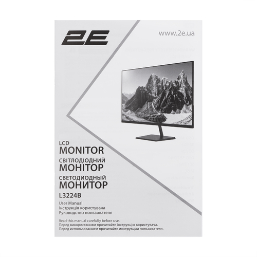 Монітор 2E 31.5" L3224B 2xHDMI, DP, VA, 3840x2160, MM