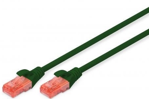 Патч-корд DIGITUS CAT 6 UTP, 10м, AWG 26/7, Cu, LSZH, зелений