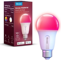 Лампа розумна Govee H6004, E27, 9W, 800Lm, 2700K-6400K, RGB, WI-FI/Bluetooth, білий