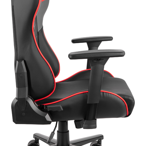 Крісло 2E GAMING BUSHIDO II, ПУ шкіра, 3D-Armrests, чорно-червоний