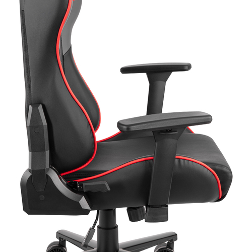 Крісло 2E GAMING BUSHIDO II, ПУ шкіра, 3D-Armrests, чорно-червоний