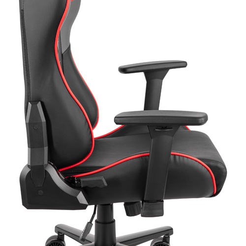 Крісло 2E GAMING BUSHIDO II, ПУ шкіра, 3D-Armrests, чорно-червоний