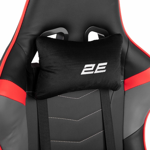 Крісло 2E GAMING BUSHIDO II, ПУ шкіра, 3D-Armrests, чорно-червоний