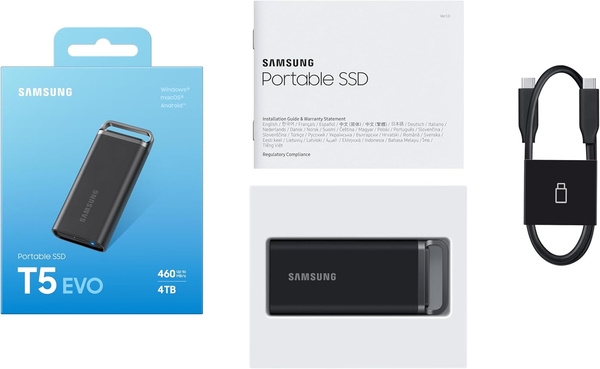 Накопитель внешний SSD 2.5" USB 4.0TB Samsung T5 EVO (MU-PH4T0S/EU)