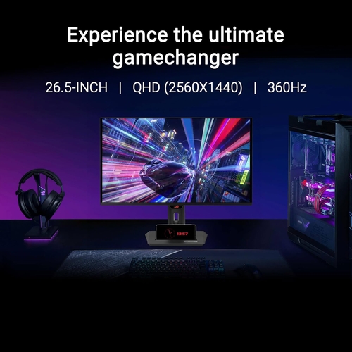 Монітор Asus 26.5" ROG Strix XG27ACDNG 2xHDMI, DP, USB-C, 3xUSB, OLED, 2560x1440, 360Hz, 0.03ms, DCI-P3 99%, AdaptiveSync, Pivot, HDR400