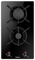 Варильна поверхня Hansa газова на склі, 30см, чавун, чорний