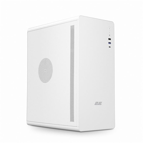 Корпус 2E Credo V500W без БЖ, 1xUSB3.0, 1х USB 2.0, 1xUSB Type-C, 1x120мм, VGA 310мм, ATX, білий