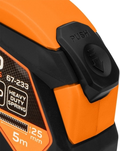 Рулетка Neo Tools, 5мx25мм, з фіксатором змотування