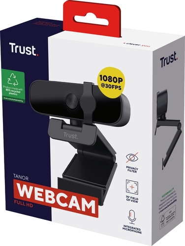 Веб-камера Trust Tanor Full HD Black (25548)