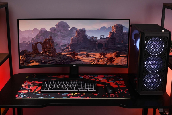 2E Gaming Монітор 34" G3424B 2xHDMI, DP, VA, 3440x1440, 180Hz, 1ms, NTSC 85%, CURVED, FreeSync, HAS