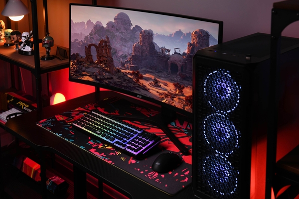 2E Gaming Монітор 34" G3424B 2xHDMI, DP, VA, 3440x1440, 180Hz, 1ms, NTSC 85%, CURVED, FreeSync, HAS