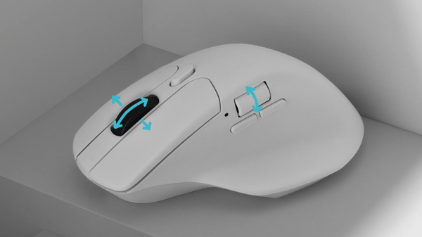 Keychron Миша M6 BT/WL/USB-A/USB-C, білий
