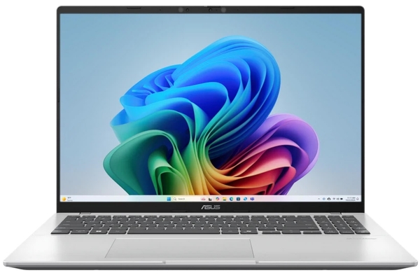 ASUS Ноутбук Vivobook 16 X1607QA-MB055W 16" WUXGA IPS, Snapdragon X X1 26 100, 16GB, F512GB, UMA, Win11, Сріблястий