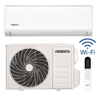 Кондиціонер ARDESTO CoolAir 20м2 on/off 7000BTU 2.0кВт A/A -7°С Wi-Fi R32 білий