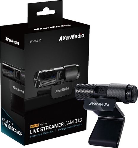Вебкамера AVerMedia PW313 FullHD, 30fps, fixed focus, чорний