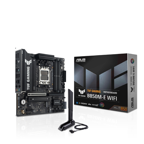 Материнcька плата ASUS TUF GAMING B850M-E WIFI sAM5 B850 4xDDR5 M.2 HDMI DP WiFi BT mATX