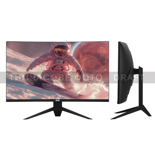 Монітор 2E GAMING 27" G2725BV HDMI, DP, VA, 2560x1440, 180Hz, 1ms, CURVED, FreeSync