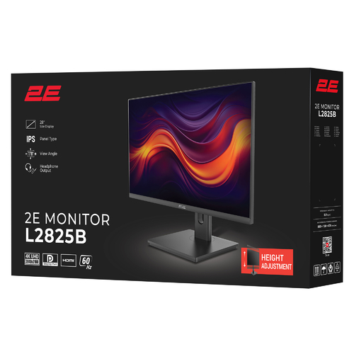 2E Монітор 28" L2820B 2xHDMI, DP, IPS, NTSC 84%, 3840x2160, FreeSync