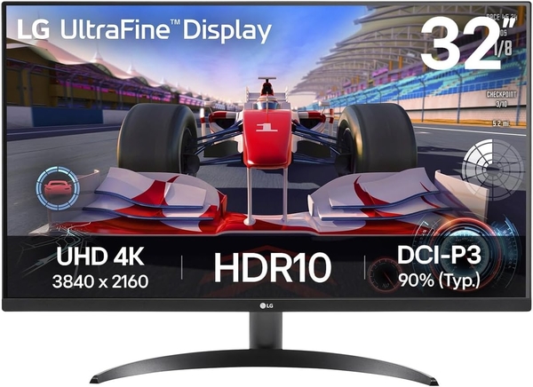Монітор LG 31.5" 32UR500K-B 2xHDMI, DP, Audio, VA, 3840x2160, 4ms, DCI-P3 90%, FreeSync, HDR10