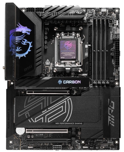 Материнcька плата MSI MPG X870E CARBON WIFI sAM5 X870E 4xDDR5 HDMI WiFi BT ATX