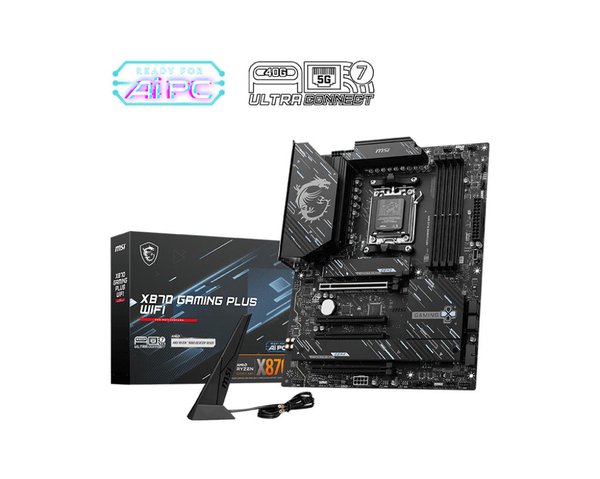 Материнcька плата MSI X870 GAMING PLUS WIFI sAM5 X870 4xDDR5 M.2 HDMI WiFi BT ATX