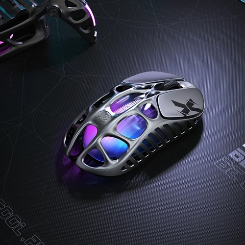 Миша GravaStar Mercury X, BT/WL/USB-A, RGB, сірий