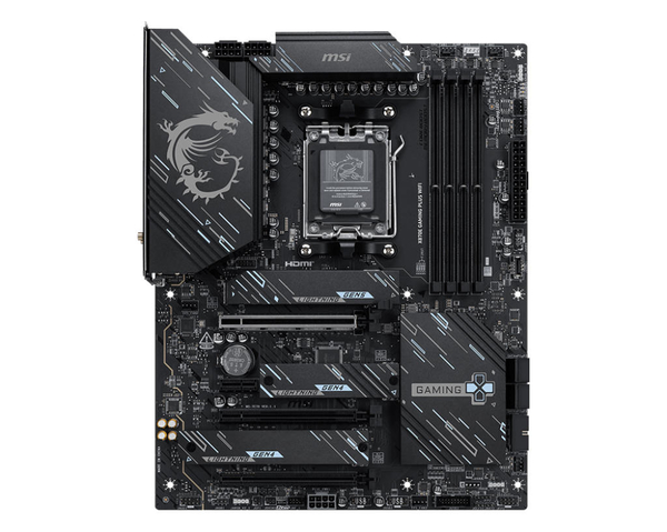 Материнcька плата MSI X870E GAMING PLUS WIFI sAM5 X870E 4xDDR5 M.2 HDMI WiFi BT ATX
