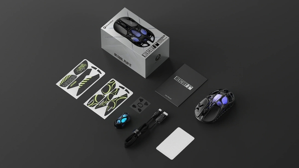 Миша GravaStar Mercury X Pro, 8K, BT/WL/USB-A, RGB, чорний