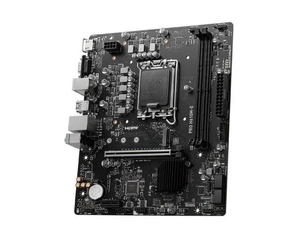 Материнcька плата MSI PRO H610M-E s1700 H610 2xDDR5 M.2 HDMI D-Sub mATX
