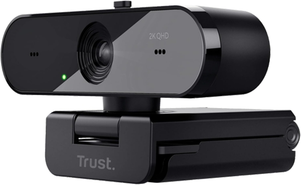Вебкамера Trust Taxon ECO, 2K QHD, 30 fps, auto focus, OEM BOX, чорний