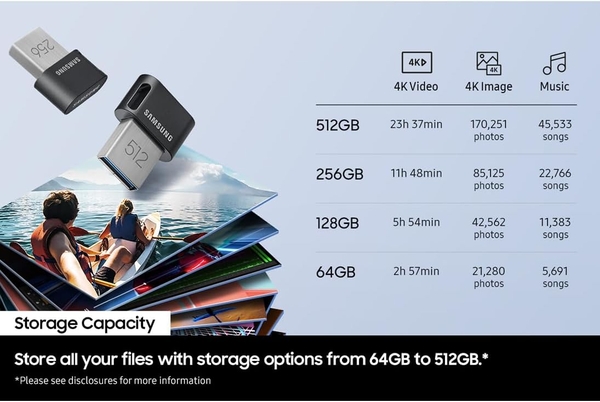 Накопичувач Samsung  512GB USB 3.1 Type-A Fit Plus