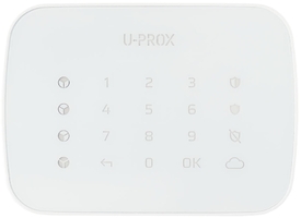Бездротова сенсорна клавіатура U-Prox Keypad G4 White, 4 групи, бездротовий, білий