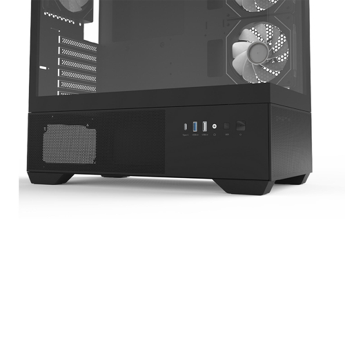 Корпус Zalman Chronix без БЖ, 1xUSB3.0, 1xUSB2.0, 1x Type C, 2x120мм ARGB Reverse,  1x120мм ARGB, VGA 410мм, LCS ready, TG Side/Front Panel, ATX, чорний