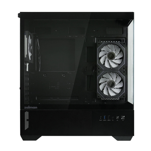 Корпус Zalman Chronix без БЖ, 1xUSB3.0, 1xUSB2.0, 1x Type C, 2x120мм ARGB Reverse,  1x120мм ARGB, VGA 410мм, LCS ready, TG Side/Front Panel, ATX, чорний