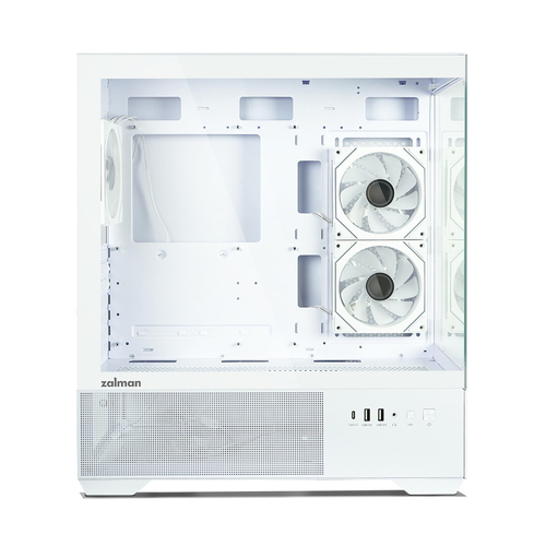 Корпус Zalman Chronix без БЖ, 1xUSB3.0, 1xUSB2.0, 1x Type C, 2x120мм ARGB Reverse,  1x120мм ARGB, VGA 410мм, LCS ready, TG Side/Front Panel, ATX, білий